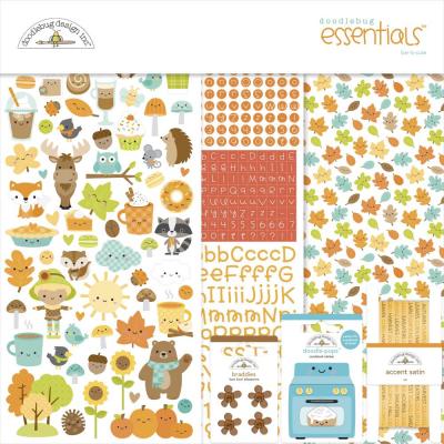 Doodlebug Pumpkin Spice Scrapbooking Set - Essentials Kit